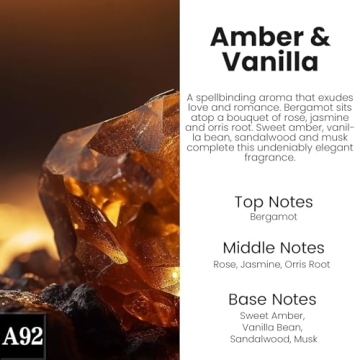 HoogaLife Car Air Freshener Diffuser - Amber & Vanilla Aroma