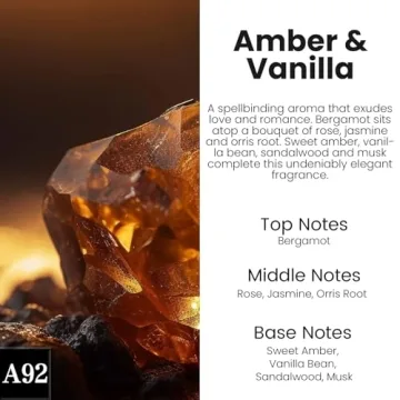 HoogaLife Car Air Freshener Diffuser - Amber & Vanilla Aroma