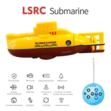 GoolRC Mini RC Submarine Remote Control Waterproof Diving Toy