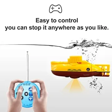 GoolRC Mini RC Submarine Remote Control Waterproof Diving Toy