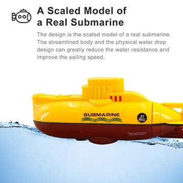 GoolRC Mini RC Submarine Remote Control Waterproof Diving Toy
