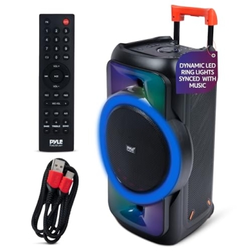 Pyle Audio Large Bluetooth Party Speaker - Big Bluetooth Speaker with True Wireless Stereo System - ...