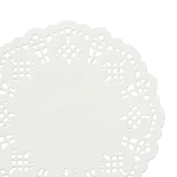 Juvale 1000 Pack White 4 Inch Paper Lace Doilies for Desserts, Weddings, Baby Showers, Table Decor