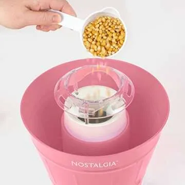 Nostalgia Hot Air Electric Popcorn Bucket with Lid, 24 Cup, Healthy Oil Free Popcorn