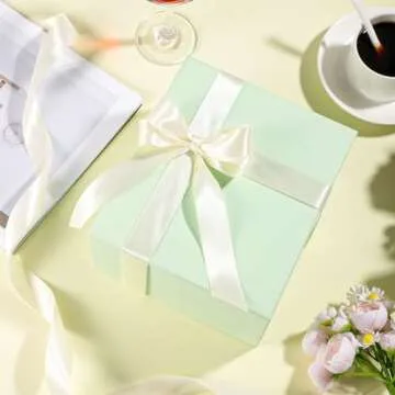 Double Faced Ivory Ribbon 1 Inch 30 Yards Cream Satin Ribbon for Gift Wrapping Crafts Flower Bouquet Hair Bows Wedding Party Graduate Valentine's Day Mother's Day Decorations