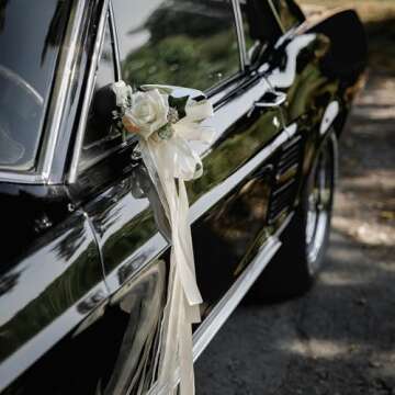 Double Faced Ivory Ribbon 1 Inch 30 Yards Cream Satin Ribbon for Gift Wrapping Crafts Flower Bouquet Hair Bows Wedding Party Graduate Valentine's Day Mother's Day Decorations