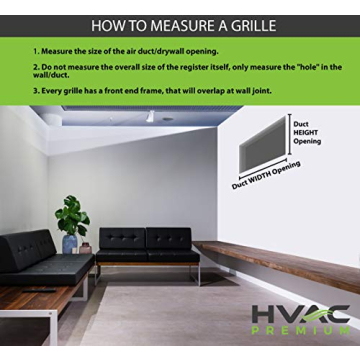 HVAC Premium Air Filter Grille - Easy Installation, High-Quality Design