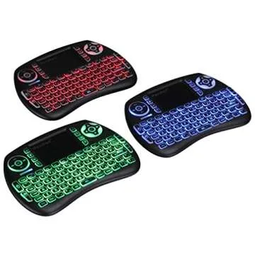 iPazzPort Wireless Mini Keyboard with Touchpad for Android TV Box and Raspberry Pi 3 and HTPC KP-810-21S Black