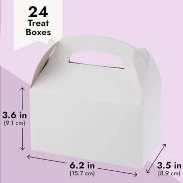 24 Pack Sturdy White Gift Boxes for Every Occasion