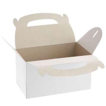 24 Pack Sturdy White Gift Boxes for Every Occasion