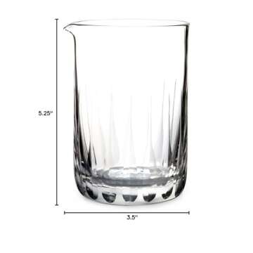Cocktail Kingdom® Seamless Paddle Mixing Glass 550ml (19oz)