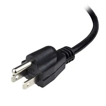 Pinfox 6ft 16 Gauge 3 Prong Heavy Duty Replacement Power Supply Cord Cable 110V 115V 120V Pigtail for Universal AC Appliance, NEMA 5-15 Plug US SJT 16AWG (12A)