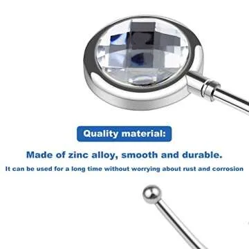 Thyores 2 Pack Metal Purse Hook Hanger, Purse Table Hook Holder Bag Hanger, Handbag Storage Decor Table Hook for Women