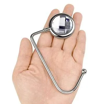 Thyores 2 Pack Metal Purse Hook Hanger, Purse Table Hook Holder Bag Hanger, Handbag Storage Decor Table Hook for Women