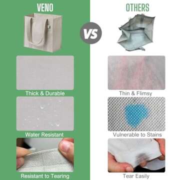 Shop VENO Reusable Grocery Bags - Stylish & Durable