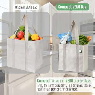 Shop VENO Reusable Grocery Bags - Stylish & Durable