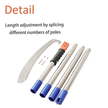 HOSKO 10FT Pole Saw - Lightweight Tree Trimming Solution