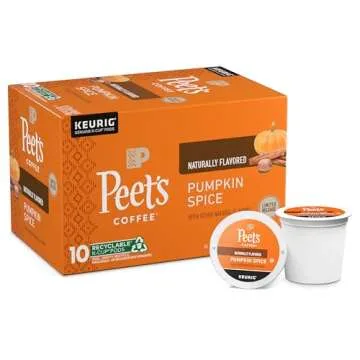 Peet's Pumpkin Spice K-Cup Pods - Cozy Autumn Flavor