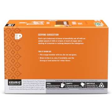 Peet’s Coffee, Pumpkin Flavored - 10 K-Cup Pods for Keurig Brewers (1 Box of 10 K-Cup Pods)