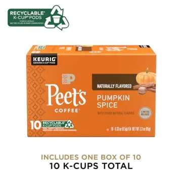 Peet's Pumpkin Spice K-Cup Pods - Cozy Autumn Flavor