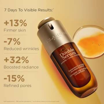 Clarins NEW Double Serum | Anti Aging Face Serum | Visibly Firms, Smoothes, Boosts Radiance, and Ref...