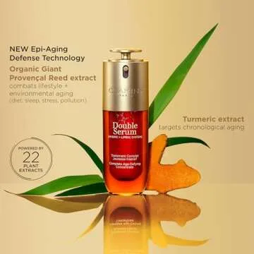 Clarins NEW Double Serum | Anti Aging Face Serum | Visibly Firms, Smoothes, Boosts Radiance, and Refines Pores | 24H Hydration | All Skin Types