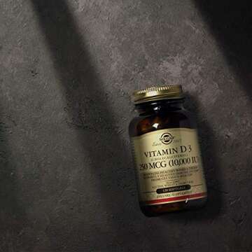 Solgar Vitamin D3 (Cholecalciferol) 250 MCG (10,000 IU), 120 Softgels - Helps Maintain Healthy Bones & Teeth - Immune System Support - Non GMO, Gluten Free, Dairy Free - 120 Servings