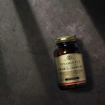 Solgar Vitamin D3 (Cholecalciferol) 250 MCG (10,000 IU), 120 Softgels - Helps Maintain Healthy Bones & Teeth - Immune System Support - Non GMO, Gluten Free, Dairy Free - 120 Servings