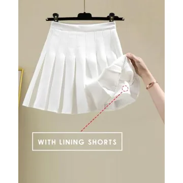High Waisted Pleated Tennis Skirt for Stylish Comfort