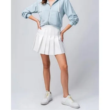 High Waisted Pleated Tennis Skirt for Stylish Comfort