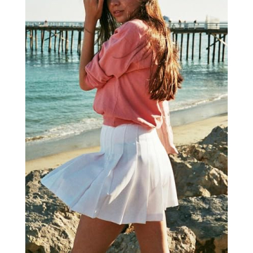 High Waisted Pleated Tennis Skirt for Stylish Comfort