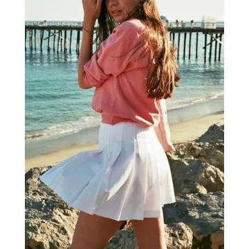 High Waisted Pleated Tennis Skirt for Stylish Comfort