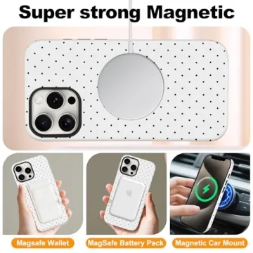 Cute Polka Dot iPhone 13/14 Magnetic Protective Case