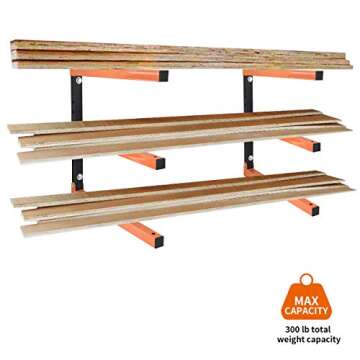 Homydom Heavy Duty Garage Shelving Wood Rack