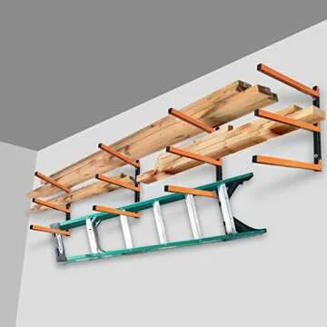 Homydom Heavy Duty Garage Shelving Wood Rack