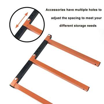 Homydom Heavy Duty Garage Shelving Wood Rack