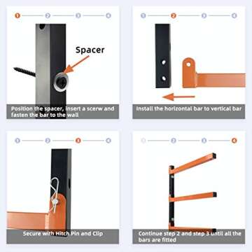 Homydom Heavy Duty Garage Shelving Wood Rack