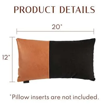 VUDECO Faux Leather Pillow Cover - Stylish Home Decor