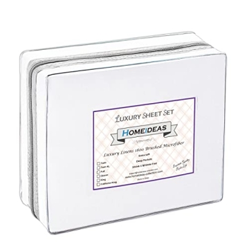 HOMEIDEAS Lightweight Microfiber Bed Sheets Set - King Size