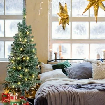 Liliful 4ft Pre Lit Artificial Christmas Tree with LED Light