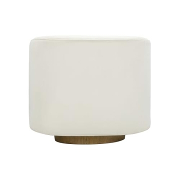 Presley Cream Velvet Swivel Accent Chair by Tov Furniture