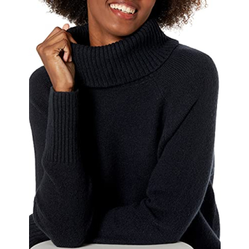 Goodthreads Women's Cozy Boucle Turtleneck Sweater