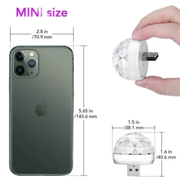 Lmaytech Mini Disco Ball Lights for Parties and Fun