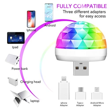 Lmaytech Mini Disco Ball Lights for Parties and Fun