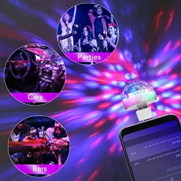 Lmaytech Mini Disco Ball Lights for Parties and Fun