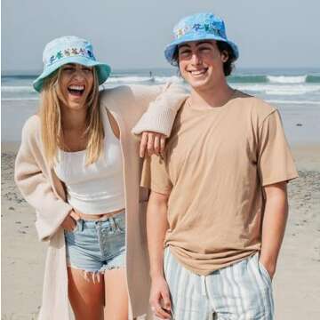 Peter Grimm Grateful Dead Teddy Bucket Hat - Unisex Sun Hat for Men Women - Perfect for Hiking, Beac...