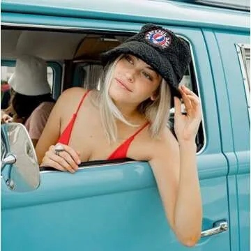 Peter Grimm Grateful Dead Teddy Bucket Hat - Unisex Sun Hat for Men Women - Perfect for Hiking, Beach, Fishing, Summer - 100% Cotton (Teddy Bucket) Yellow