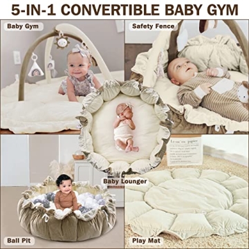 5-in-1 Convertible Baby Play Gym for Sensory Development