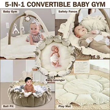 5-in-1 Convertible Baby Play Gym for Sensory Development