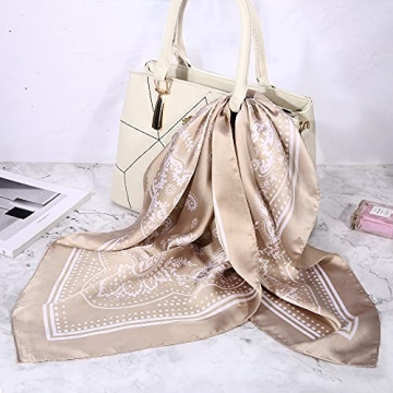 Stylish DOOBO 3 Pcs Satin Head Scarves for Women